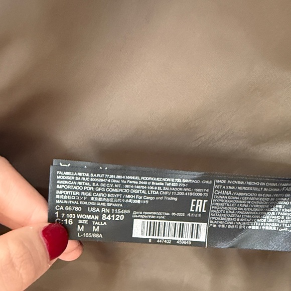 Mango Utility Jacket in Tan with Brown Collar - Picture 5 of 5